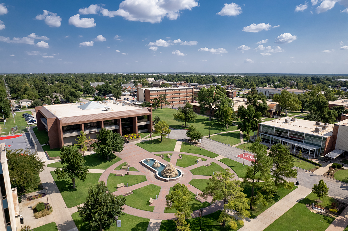 aerial campus photograph